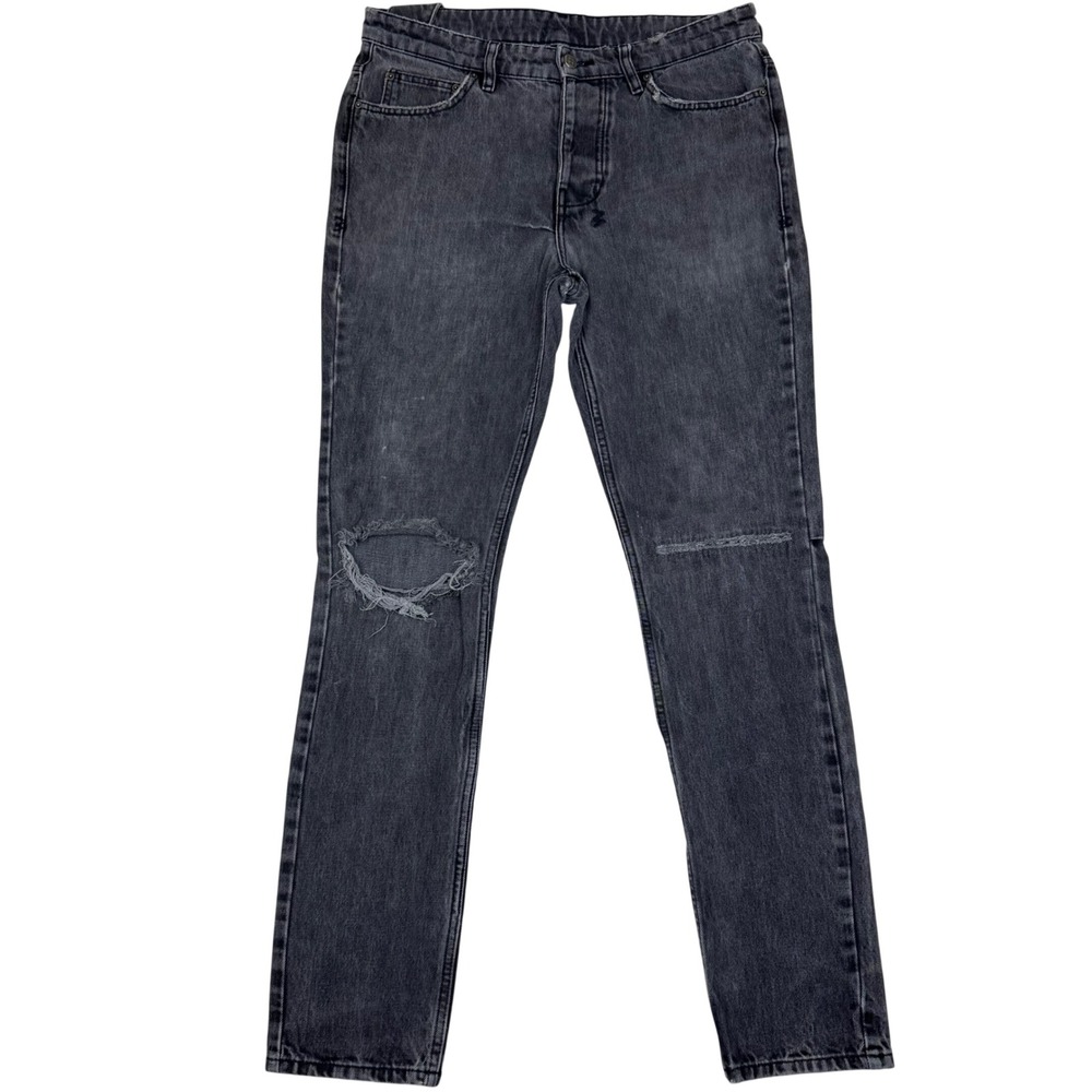 Ksubi Jeans Men 32 (33x32) Grey Distressed Skinny Leg Turkey Made Streetwear Y2K